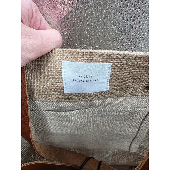 Apolis Global Citizen #WomanUp Burlap Tote Bag NWT - Picture 3 of 9